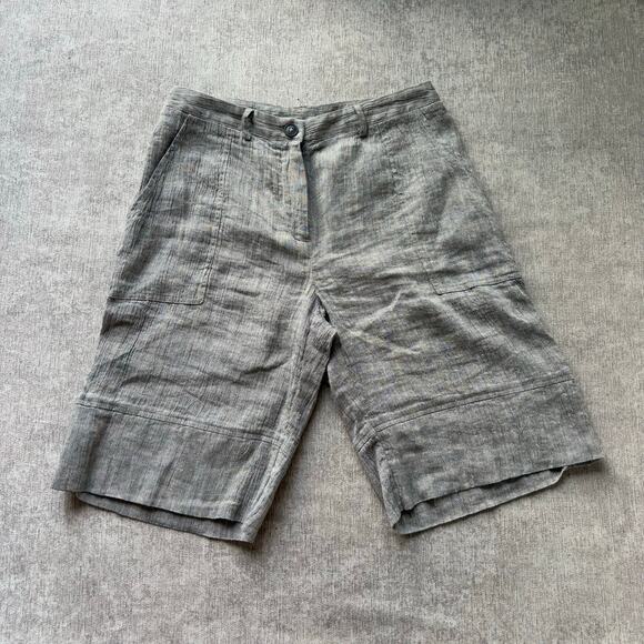 Poetry Linen Jorts Long Shorts - Picture 1 of 5